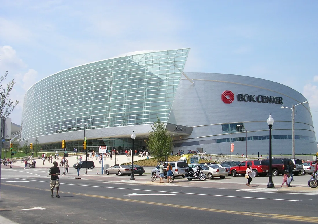 BOK Center exterior in downtown Tulsa