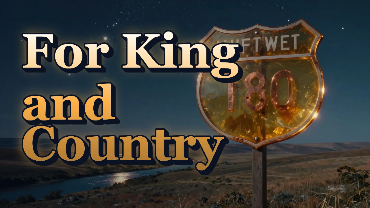 Illustrated event poster for For King and Country