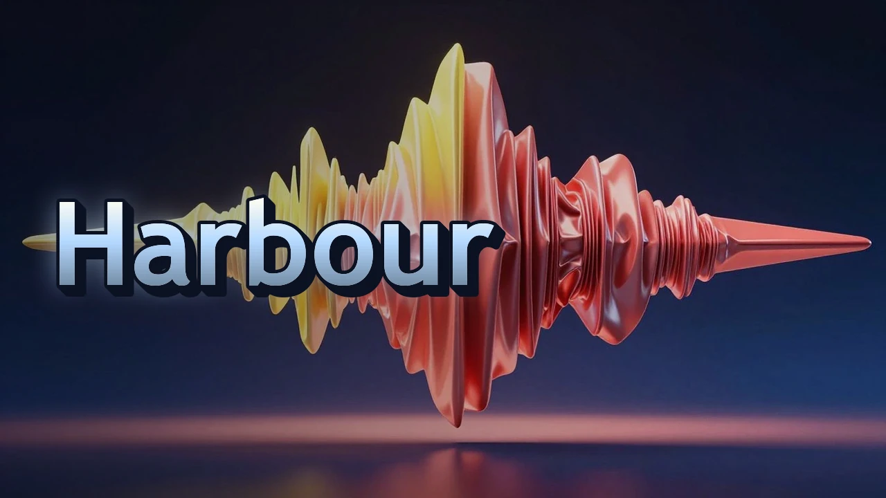 Illustrated event poster for Harbour