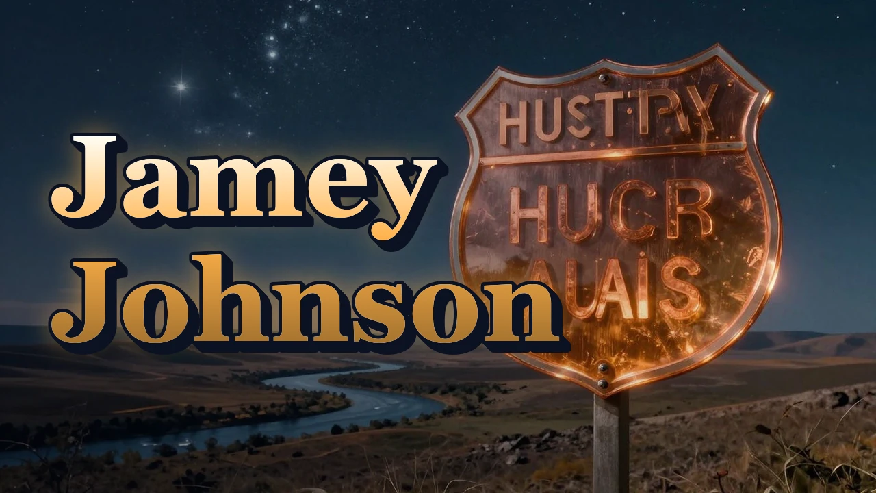 Illustrated event poster for Jamey Johnson