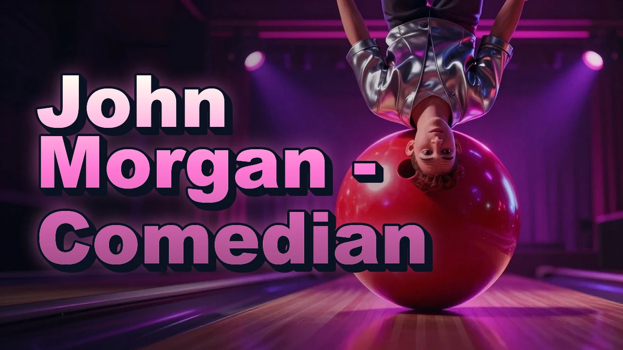 Illustrated event poster for John Morgan - Comedian