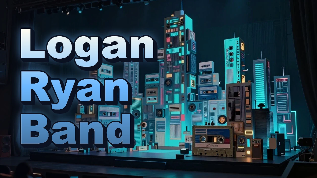 Illustrated event poster for Logan Ryan Band