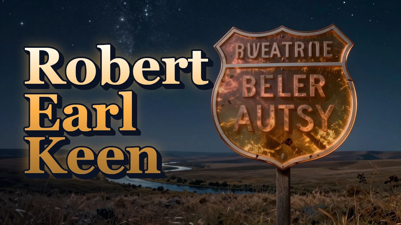Illustrated event poster for Robert Earl Keen