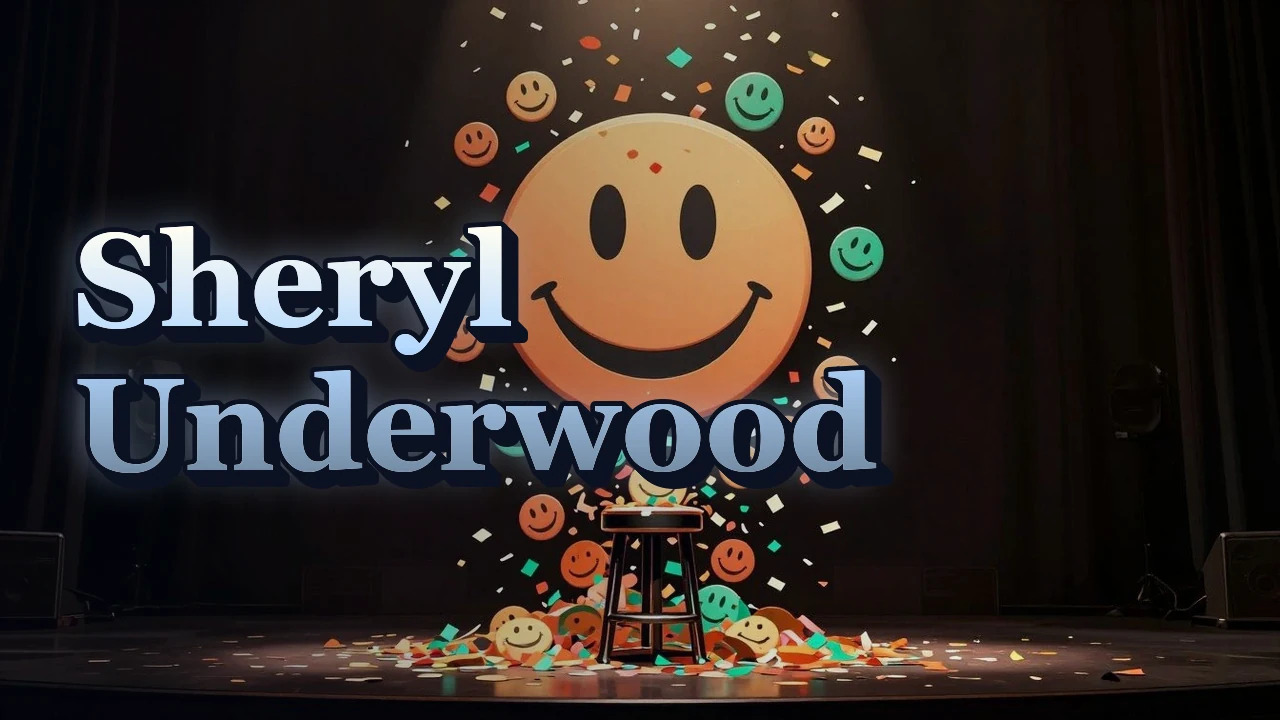 Illustrated event poster for Sheryl Underwood