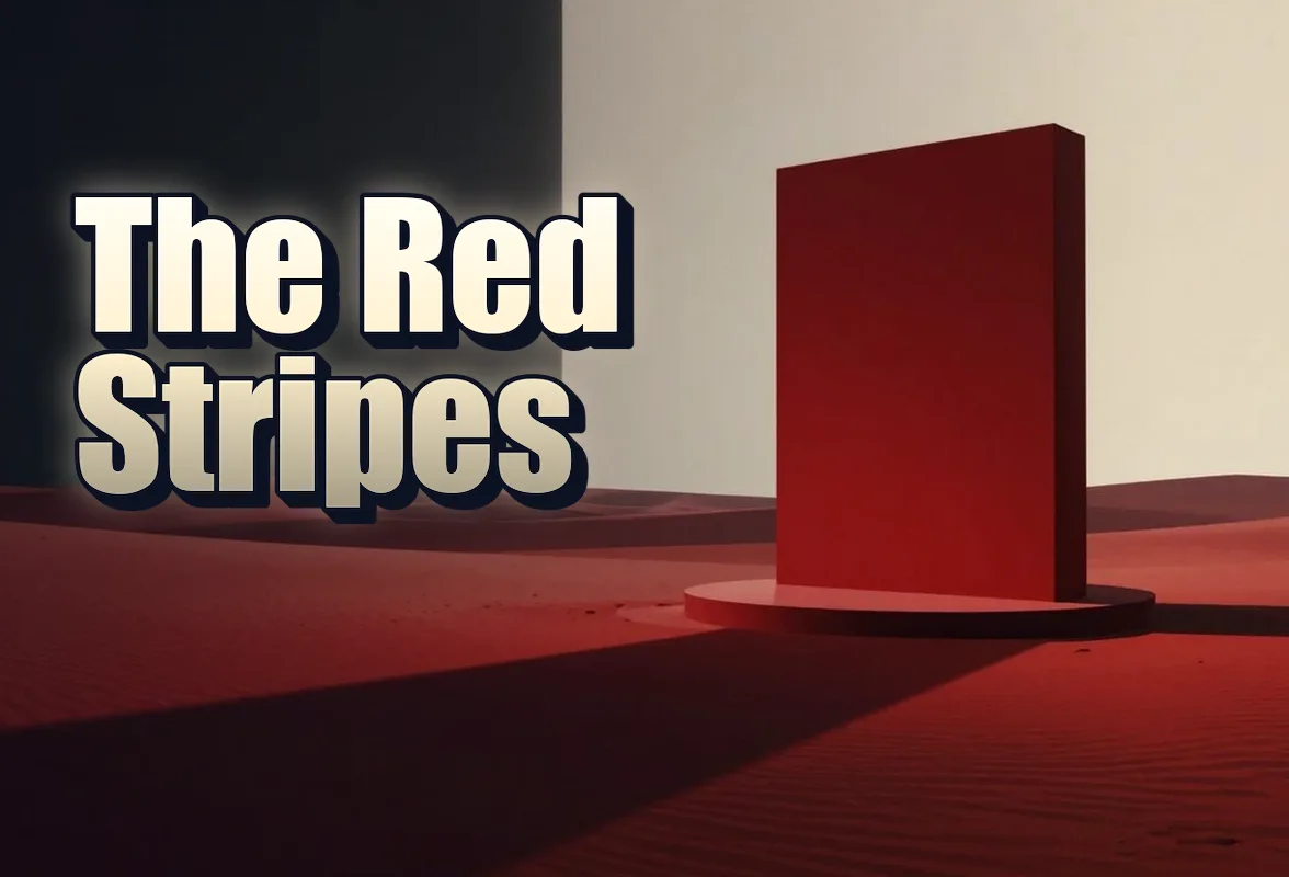 Illustrated event poster for The Red Stripes