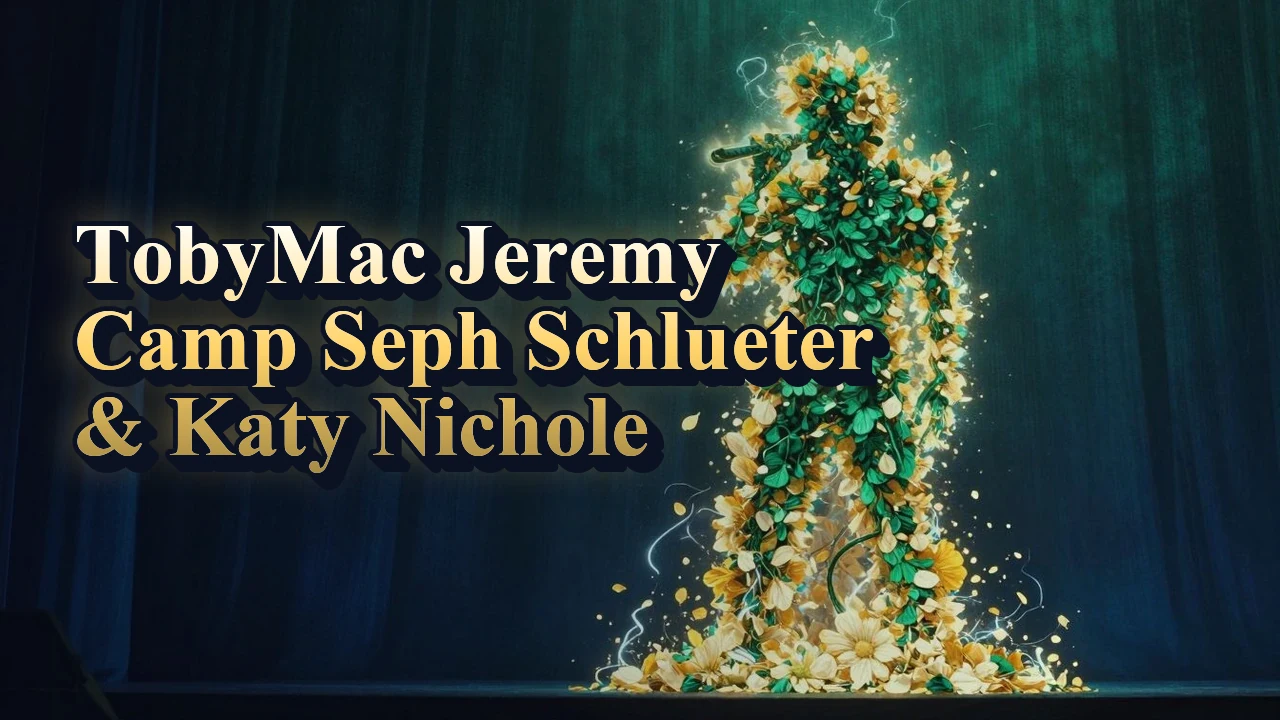 Illustrated event poster for TobyMac  Jeremy Camp  Seph Schlueter & Katy Nichole