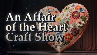 Illustrated event poster for An Affair of the Heart Craft Show