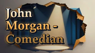 Illustrated event poster for John Morgan - Comedian