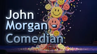 Illustrated event poster for John Morgan - Comedian