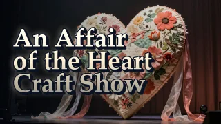 Illustrated event poster for An Affair of the Heart Craft Show