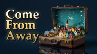 Illustrated event poster for Come From Away