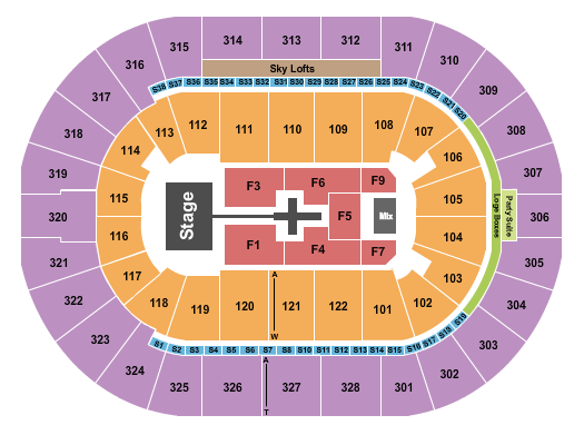 TicketNetwork seating chart for TobyMac  Jeremy Camp  Seph Schlueter & Katy Nichole at BOK Center