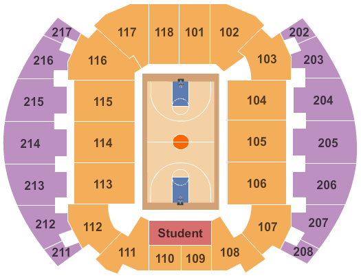 TicketNetwork seating chart for Tulsa Golden Hurricane vs. Haskell Indian Nations University at Donald W. Reynolds Center