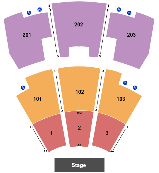 TicketNetwork seating chart for Spin Doctors at The Cove At River Spirit Casino Resort