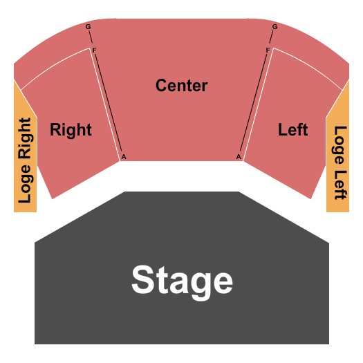 TicketNetwork seating chart for Come From Away at Liddy Doenges Theatre at Tulsa Performing Arts Center