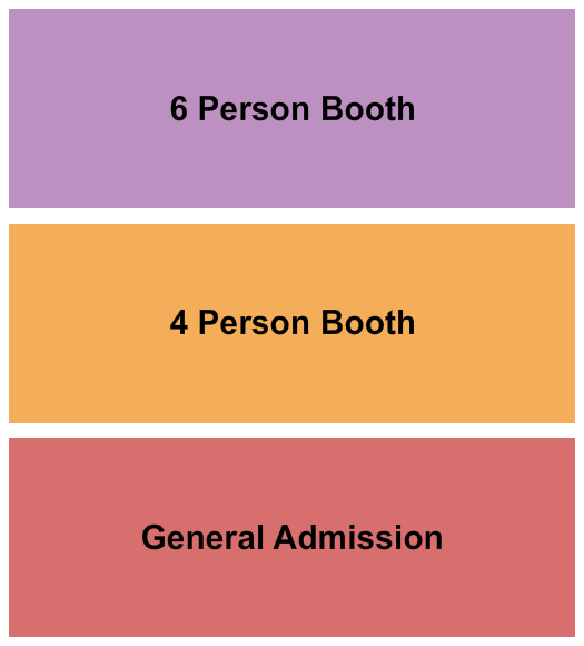 Event-specific David Nail seating chart at Mercury Lounge