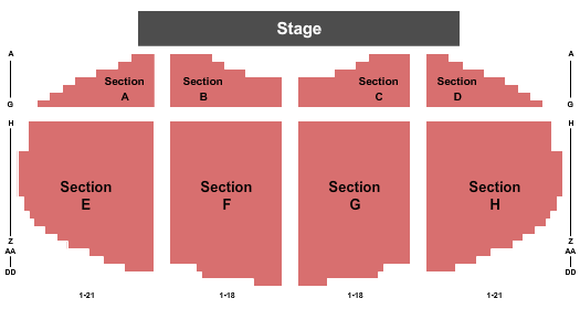 TicketNetwork seating chart for Jamey Johnson at Skyline Event Center At Osage Casino