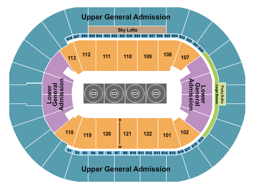 TicketNetwork seating chart for National Duals Invitational - Session 1 at BOK Center